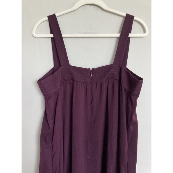 J. Crew Factory Sleeveless Maxi Dress 10 Purple Polyester Column - Picture 7 of 8